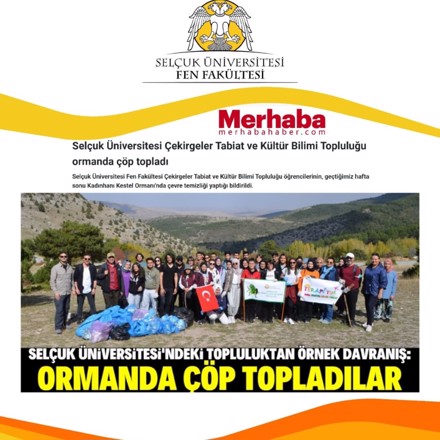 Kestel ormanı çevre temizliği